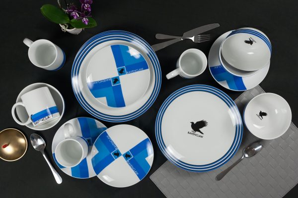 Harry Potter Ravenclaw 16-Piece Porcelain Dinnerware Set | Plates, Bowls & Mugs Fashion - Image 5