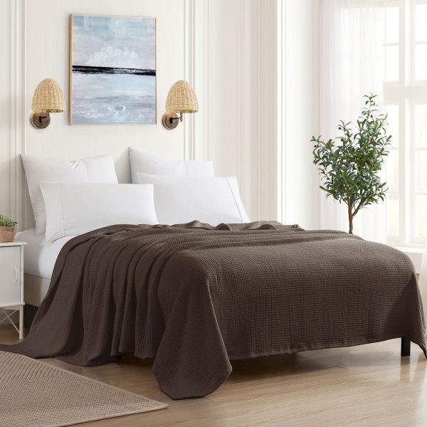 Basket Weave Cotton Blanket Online - Image 4