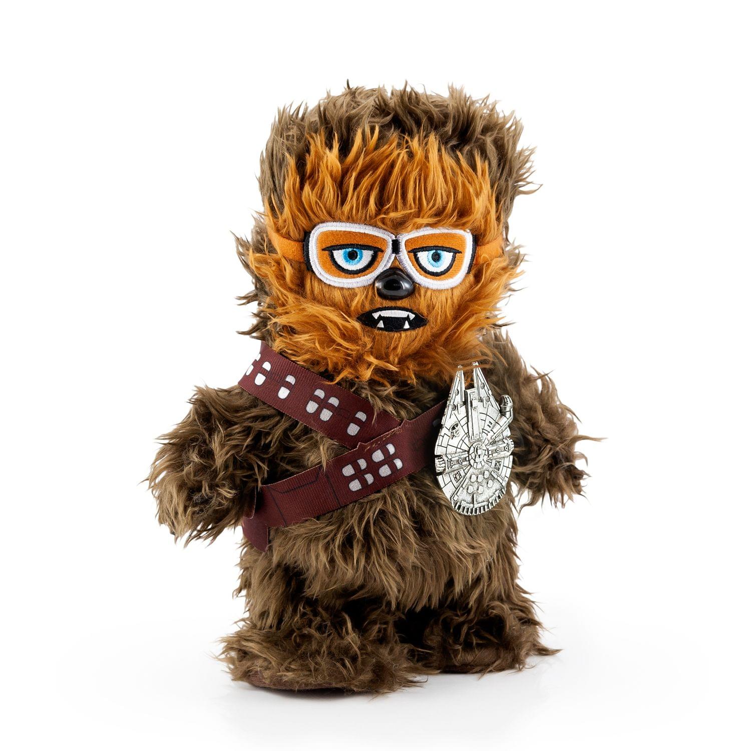 Star Wars Chewbacca Interactive Walk N  Roar | Moves & Makes Noise | 12  Plush w  Millennium Falcon Pin For Discount