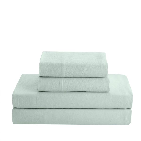 Washed Crinkled 4-Piece Sheet Set For Cheap - Image 3