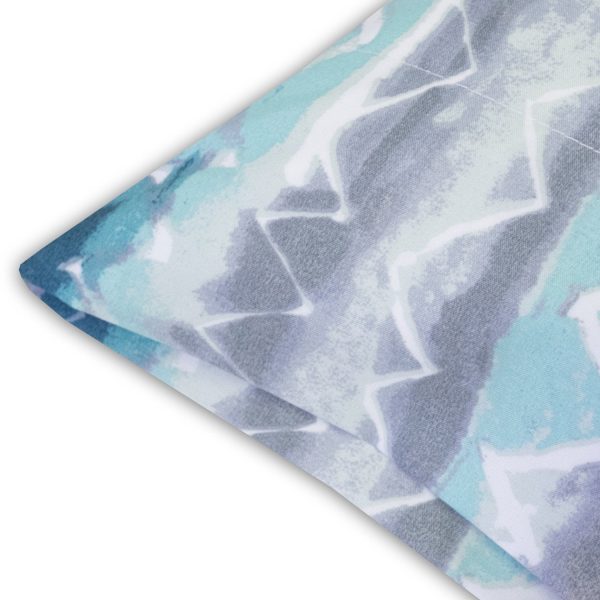 1500 Supreme Collection Extra Soft Summerset Ocean Vibe Chevron Pattern Sheet Set - Luxury Bed Sheets Set With Deep Pocket Wrinkle Free Bedding, Printed Pattern Cheap - Image 5