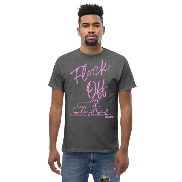 Flock Off” T-Shirt – Designed by Nicole Snow for Darn Good Yarn Fashion - Image 5