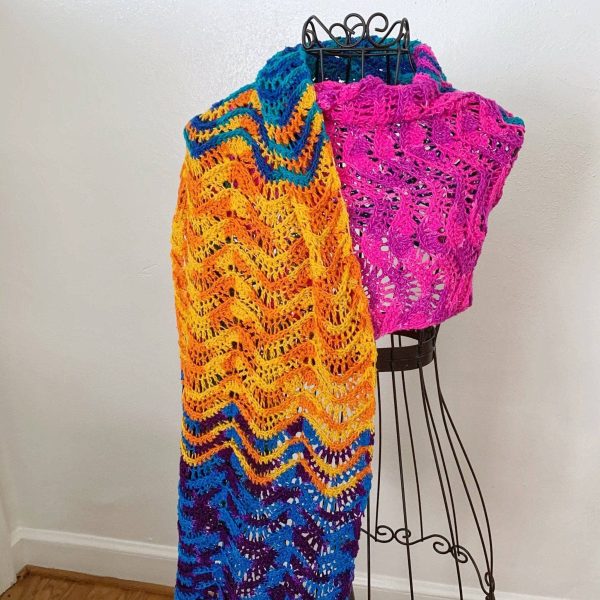 Wonderful Waves Wrap Crochet Pattern Hot on Sale - Image 4