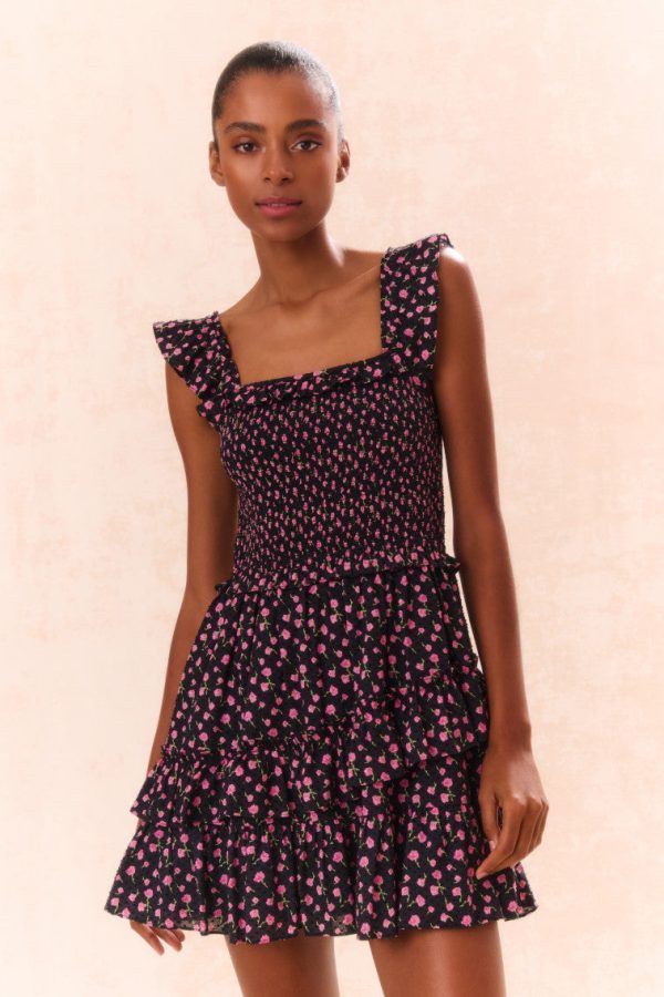 Aline Cotton Floral Dress For Cheap - Image 3