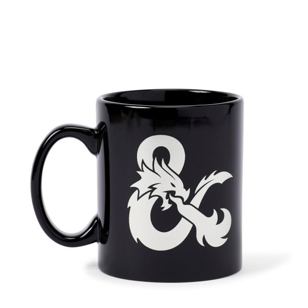 Dungeons & Dragons Black Ceramic Ampersand Logo Mug - 16-Ounces Fashion