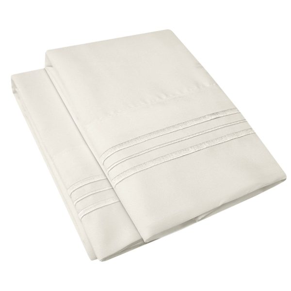 Ultra-Soft 1500 Series Microfiber Embroidered Pillowcase-2 Pack Cheap - Image 5