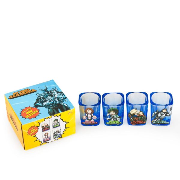 My Hero Academia 2oz Square Shot Glass 4 Pack For Sale - Image 4