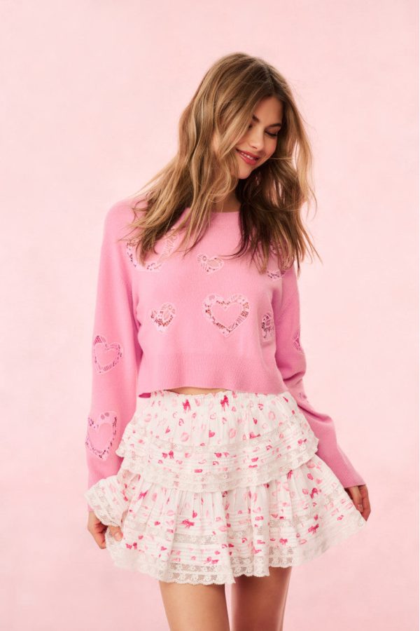 Parson Lace Heart Pullover Online Hot Sale