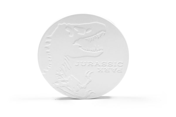 Jurassic Park Tyrannosaurus Rex Logo Heavy Duty Ceramic Coaster | 4 Inches Round For Discount