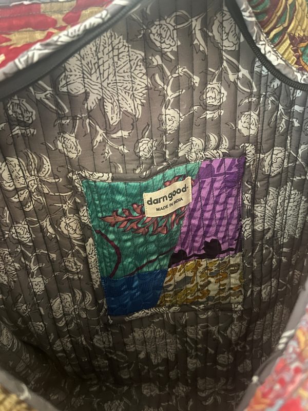 Quilted Cotton Tote For Cheap - Image 5