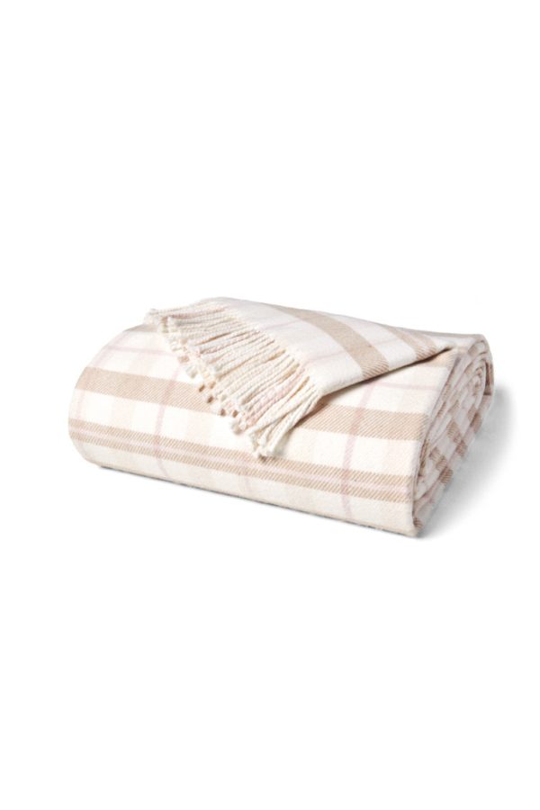Queen Plaid Throw Blanket - SUGAR PLAID Online Sale