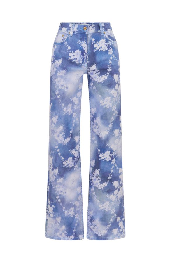 Dessa Floral Wide Leg Jeans Online now - Image 5