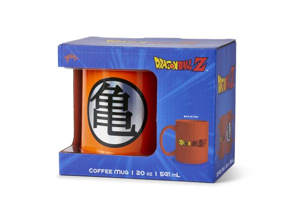 Dragon Ball Z Kame Kanji & Logo Orange Ceramic Mug | Large Cup Holds 20 Ounces Fashion - Image 3
