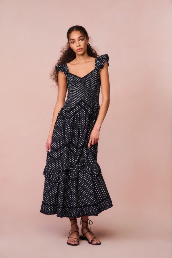 Brin Cotton Bow Dress For Cheap