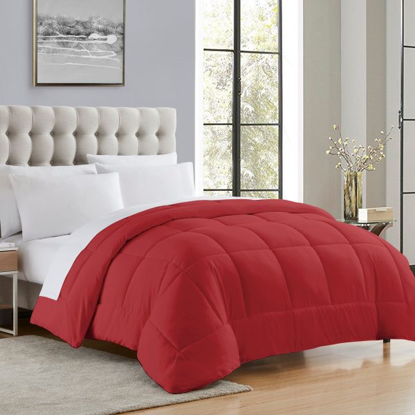 All Season Solid Reversible Down Alternative Comforter Online now - Image 4