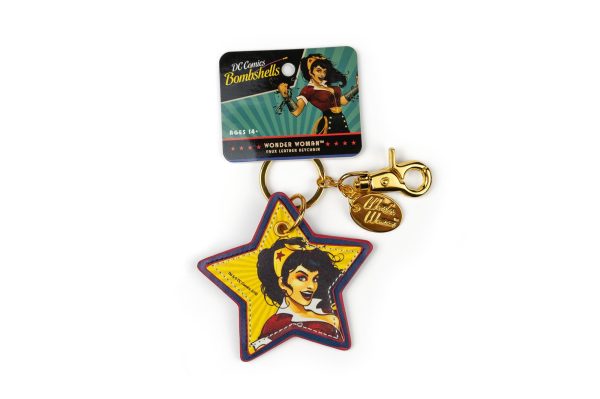 DC Comics Bombshells Wonder Woman Faux Leather Keychain Cheap