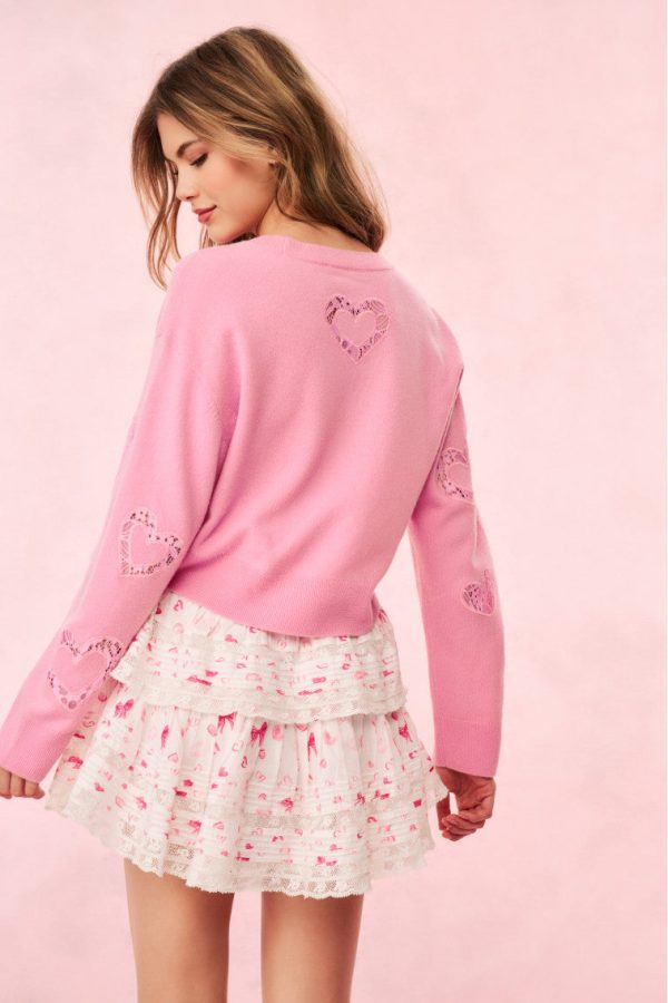 Parson Lace Heart Pullover Online Hot Sale - Image 4