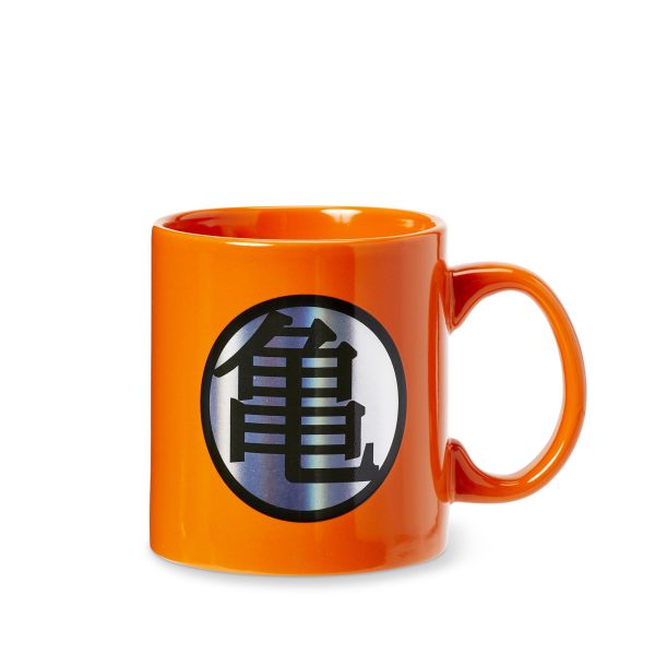 Dragon Ball Z Kame Kanji & Logo Orange Ceramic Mug | Large Cup Holds 20 Ounces Fashion