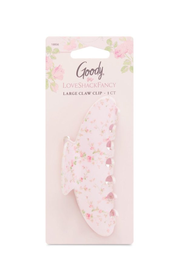 LoveShackFancy x Goody Pink English Ivy Large Claw Online Hot Sale