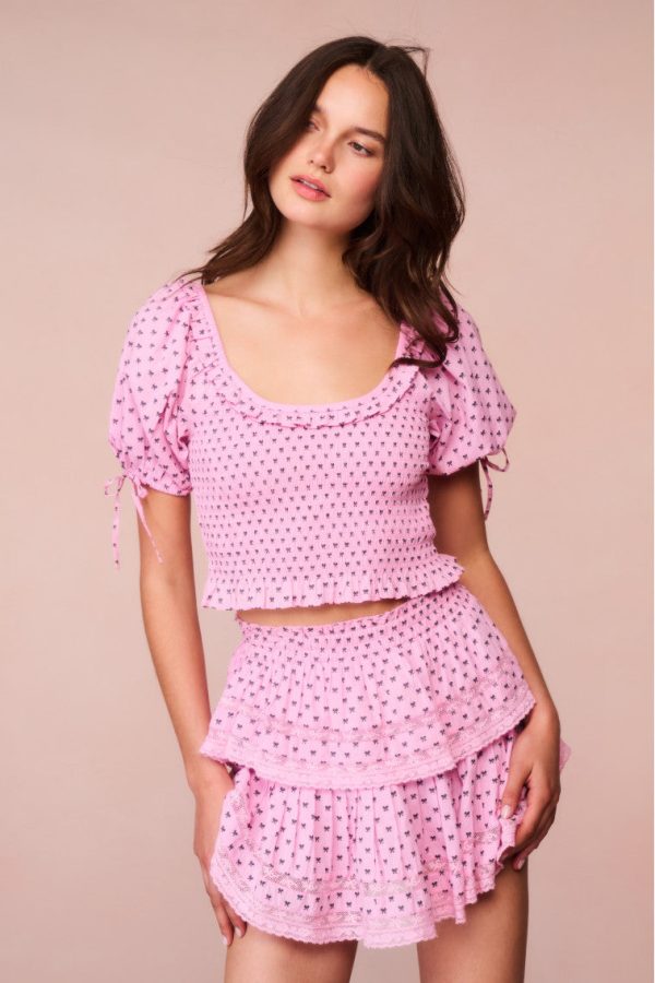 Ruffle Mini Cotton Bow Skirt For Discount - Image 2