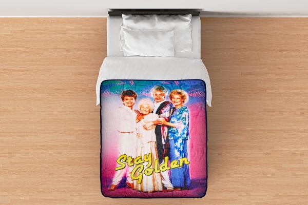 The Golden Girls Stay Golden 45 x 60 Inch Fleece Throw Blanket Sale - Image 5