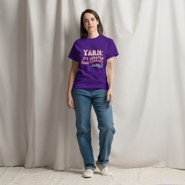 Yarn: It’s Cheaper Than Therapy… Barely T-Shirt Fashion - Image 3