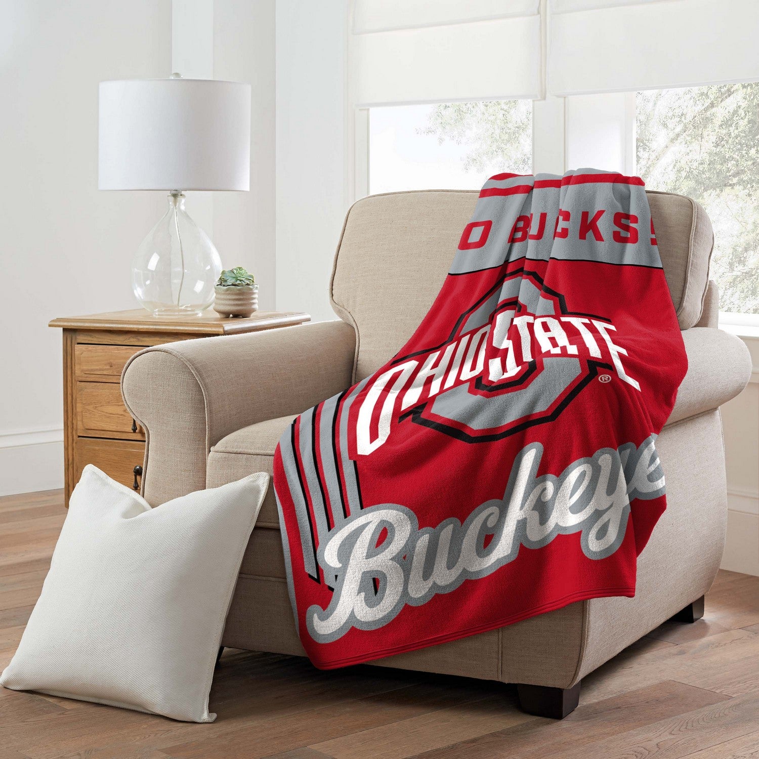 Ohio State Buckeyes NCAA Officially Licensed Throw Blanket 46×60 For Cheap