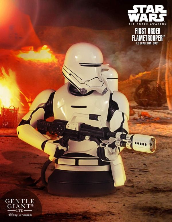 Star Wars First Order Flametrooper Figure Statue | 7-Inch Character Resin Bust For Discount - Image 5
