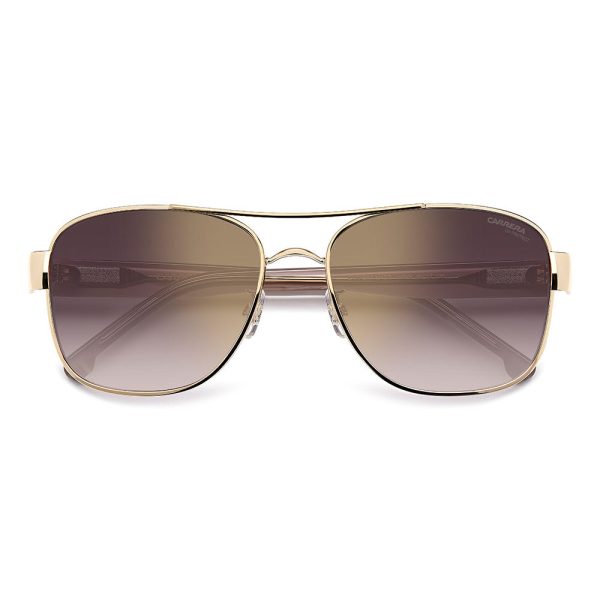 3042 Gold Rim Women s Rectangular Sunglasses Online now - Image 4