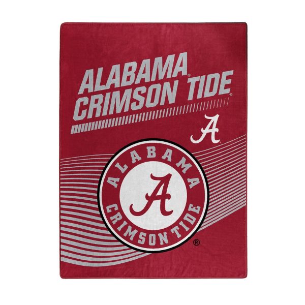 Alabama Crimson Tide NCAA Officially Licensed Raschel Throw Blanket 60x80 Cheap - Image 2