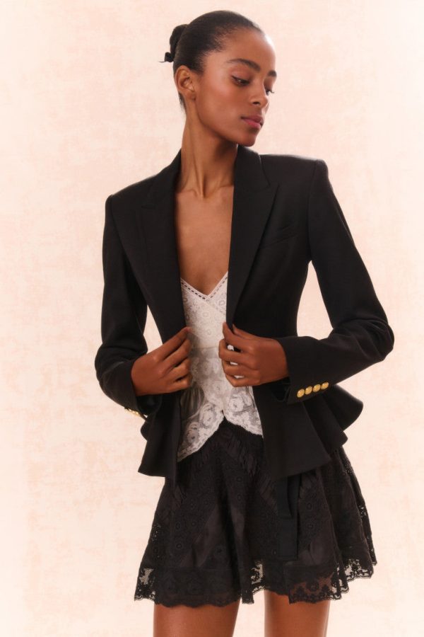 Pantonia Wool-Blend Peplum Blazer Discount