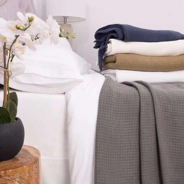 Basket Weave Cotton Blanket Online