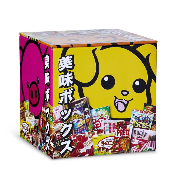 Dagashi Anime Otaku Japanese Snacks 4 x 4 Inch Tin Storage Box Sale - Image 3