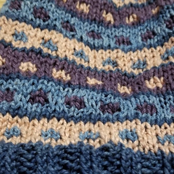 Stripe-A-Dots Hat and Gloves Knitting Kit Supply - Image 4