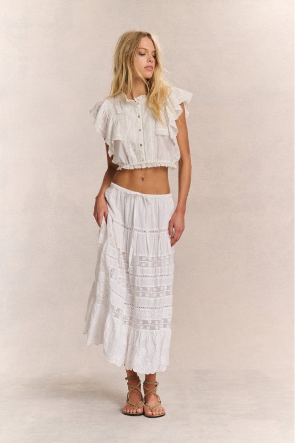 Donna Heritage Midi Skirt Online Hot Sale