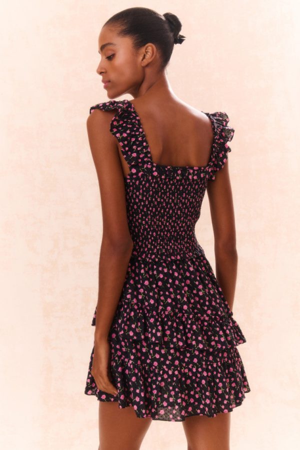 Aline Cotton Floral Dress For Cheap - Image 5