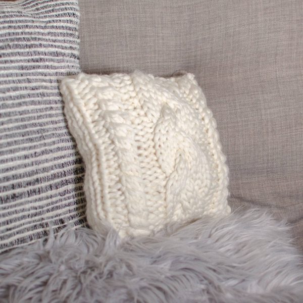 Triple Cable Pillow Knit Pattern For Cheap - Image 2