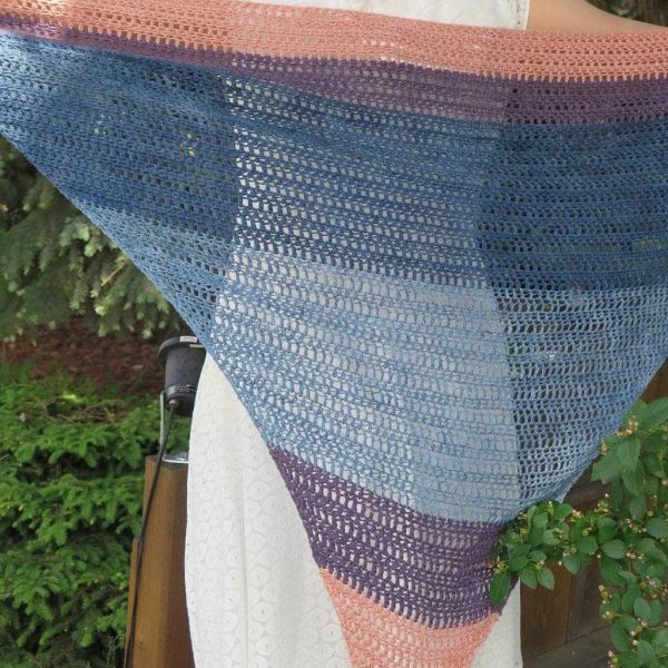 Sunset On The Water Shawl Crochet Pattern Sale - Image 2