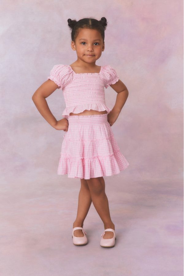 Girls Gingham Raf Skirt Online