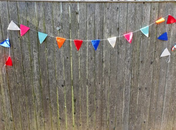 Handmade Felt Triangular Flag Bunting Banner on Sale - Image 2