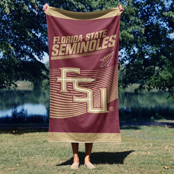 NCAA Florida State Seminoles 30  x 60  Beach Towel For Sale - Image 3
