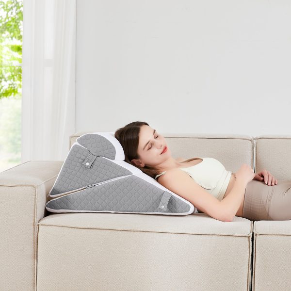 3-Piece Support Wedge Pillow Set with High Density Foam Discount - Image 4