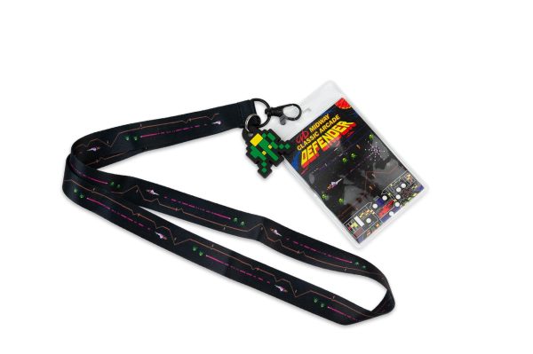 Midway Arcade Games Lanyard w  ID Holder & Charm - Defender on Sale