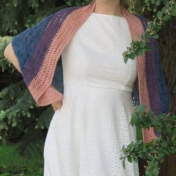 Sunset On The Water Shawl Crochet Pattern Sale