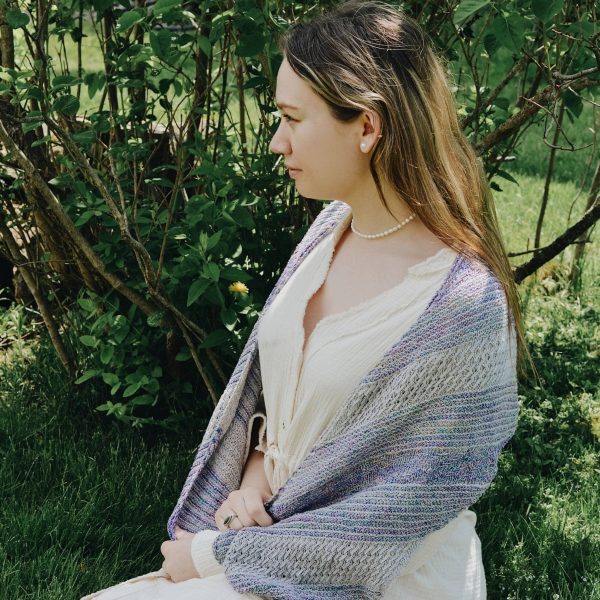 Frosted Forest Wrap Knitting Pattern Fashion - Image 2