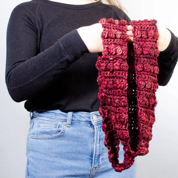 Burst My Bobble Infinity Scarf Crochet Pattern on Sale - Image 3