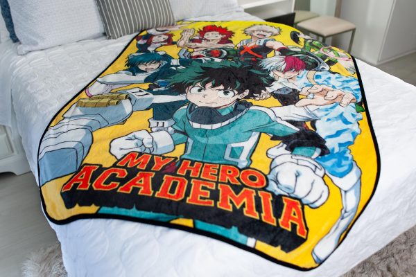 My Hero Academia Superheroes Lightweight Fleece Throw Blanket | 45 x 60 Inches Online Hot Sale - Image 5