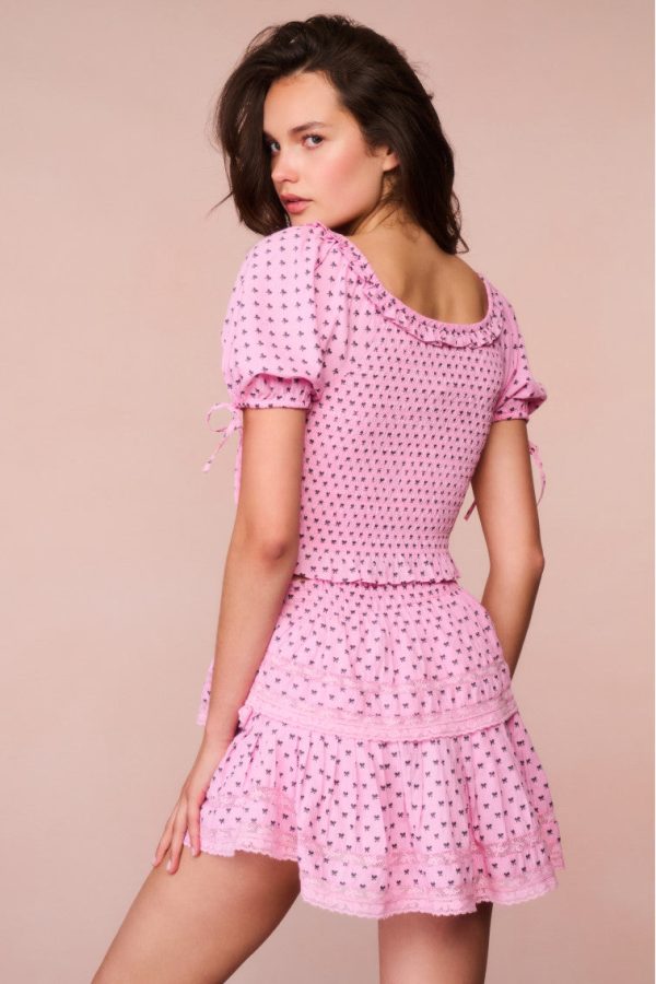 Ruffle Mini Cotton Bow Skirt For Discount - Image 4
