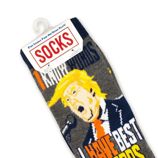 Donald Trump Socks | I Have Best Words And I Know Words Crew Sock Exclusive Supply - Image 4