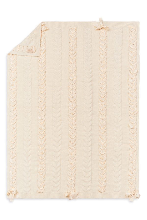 Eflore Luxe Alpaca Ribbon Blanket Fashion